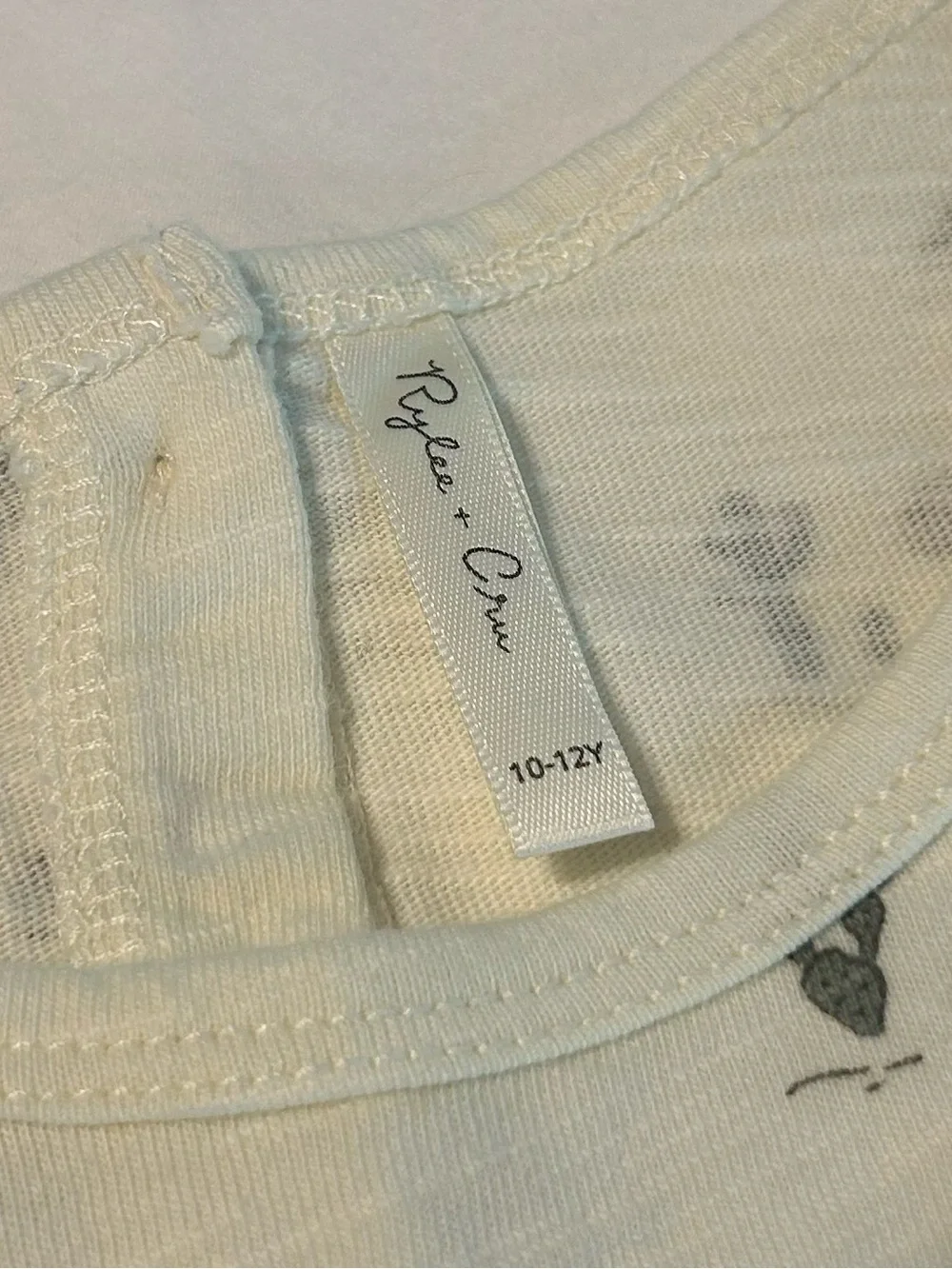Rylee + Cru Girls' Finn Dress Cream Desert Cactus Print Cotton Size 10